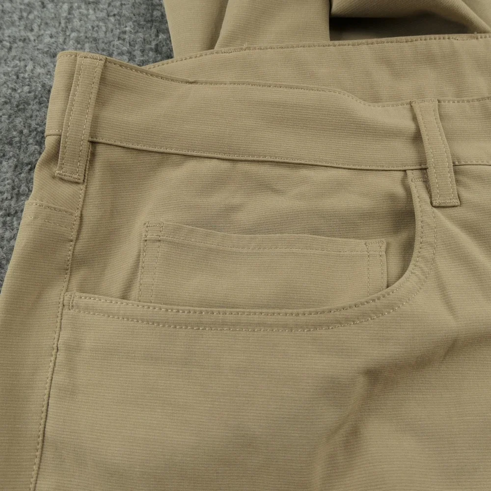 Callaway Pants Men 44x32 Tan Golf 5 Pocket Stretch Performance Flat Front Casual